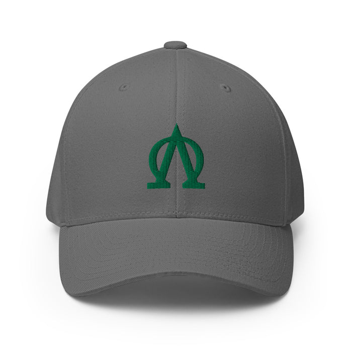 Lambda Omega : Stretch-Fit Cap (green icon)