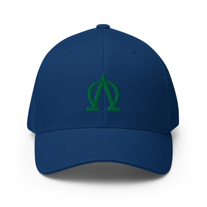 Lambda Omega : Stretch-Fit Cap (green icon)