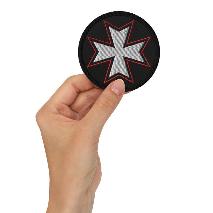Maltese Cross : Embroidered 3" Patch