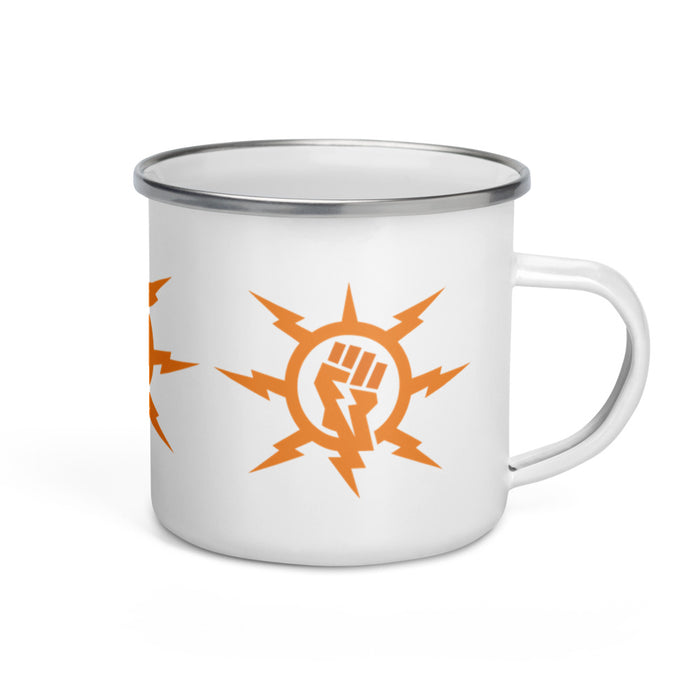 Orange Storm First Enamel Mug