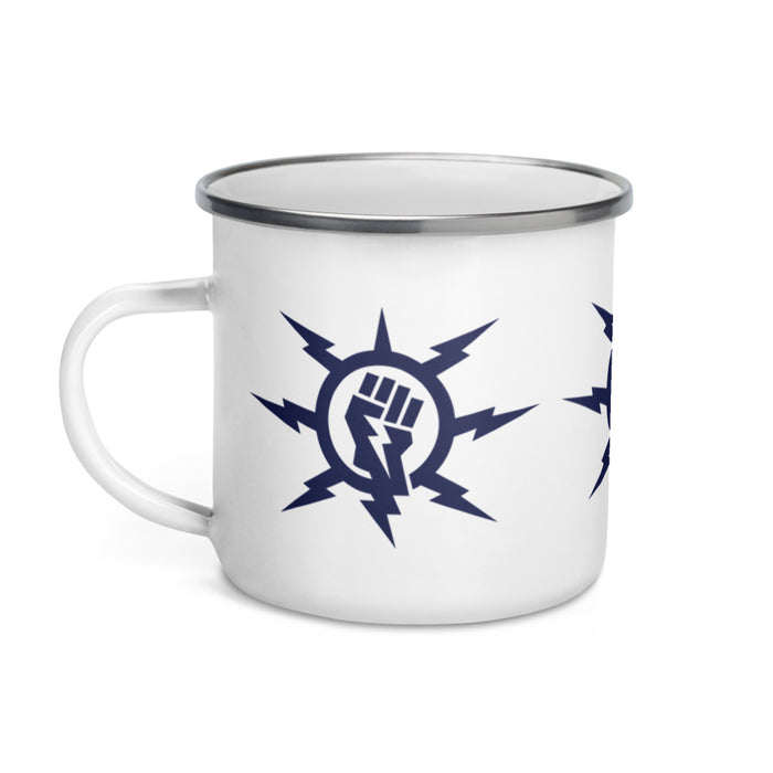 Navy Storm Fist Enamel Mug