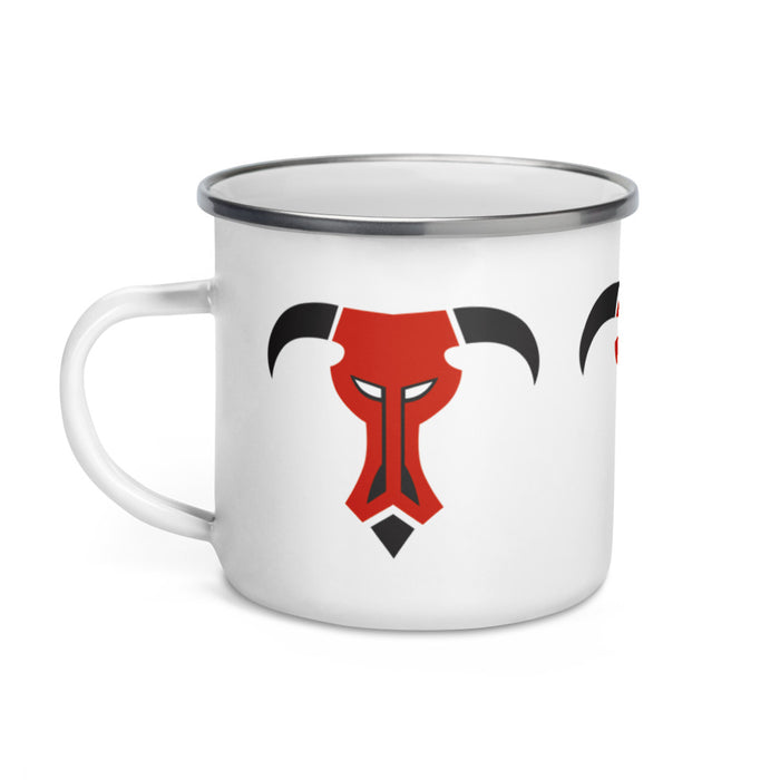Greek Bull Enamel Mug