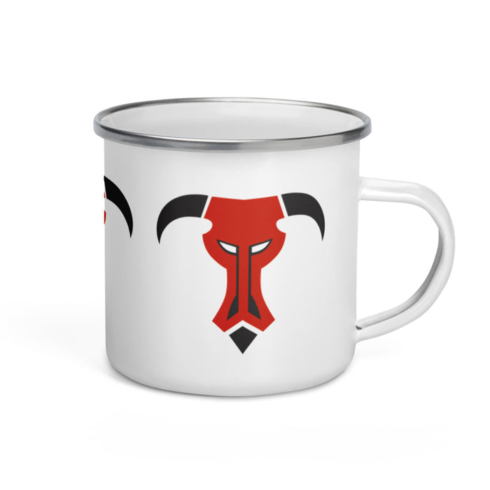 Greek Bull Enamel Mug