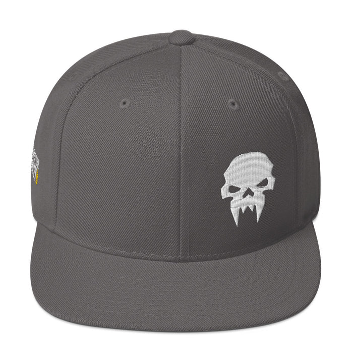 White Fang Skull Snapback Hat