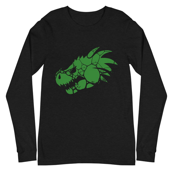 Green Dragon Head : Unisex 3501 Long Sleeve Tee