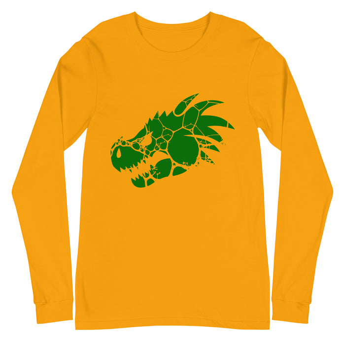 Green Dragon Head : Unisex 3501 Long Sleeve Tee