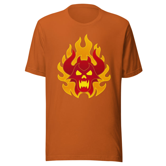 Red Burning Demon : Unisex 3001 T-Shirt