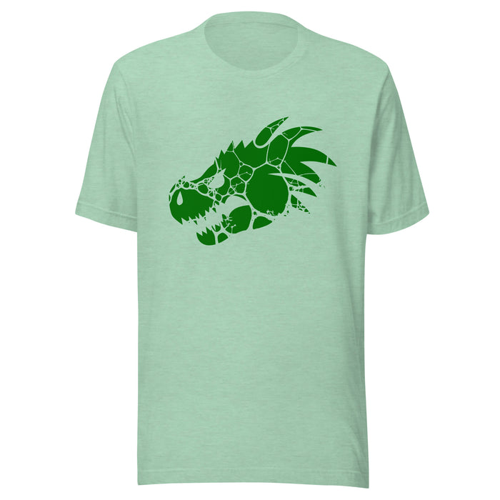 Green Dragon Head : Unisex 3001 T-Shirt
