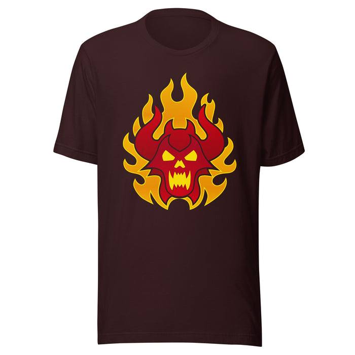 Red Burning Demon : Unisex 3001 T-Shirt